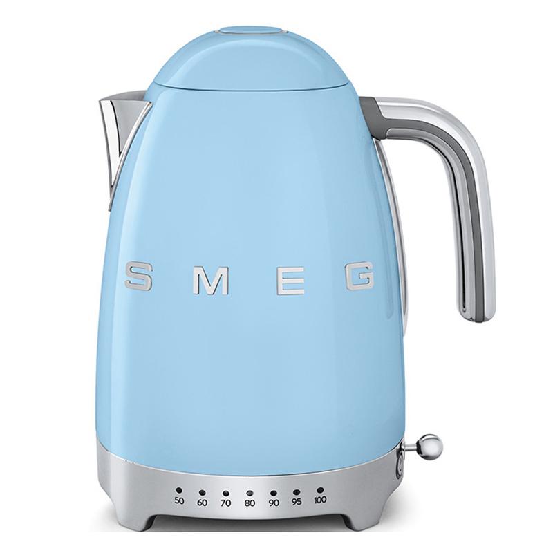 Image of SMEG KLF04PBUK 50s Retro Style Jug Kettle Pastel Blue