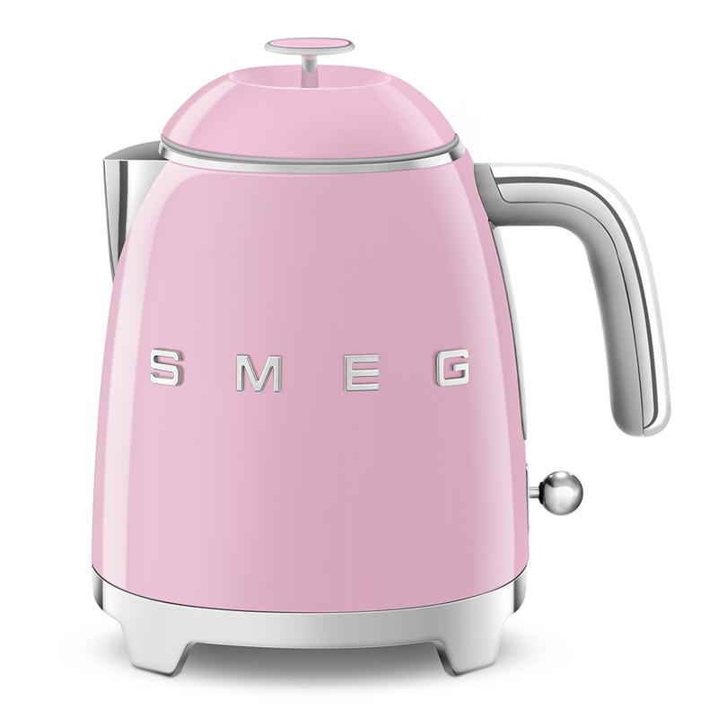 Image of SMEG KLF05PKUK 50s Retro Style Mini Kettle Pink