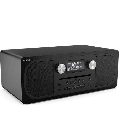 Image of PURE Evoke C-D6 Stereo DAB DAB plus FM Radio CD with Bluetooth In Siena Black