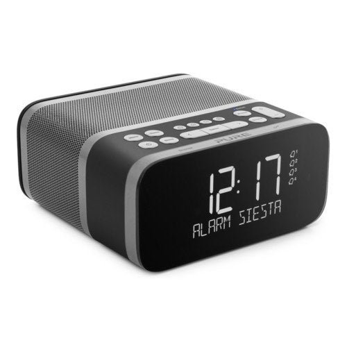 Image of Pure Siesta S6 Premium Dab Dab+ FM Bluetooth Clock Radio Graphite