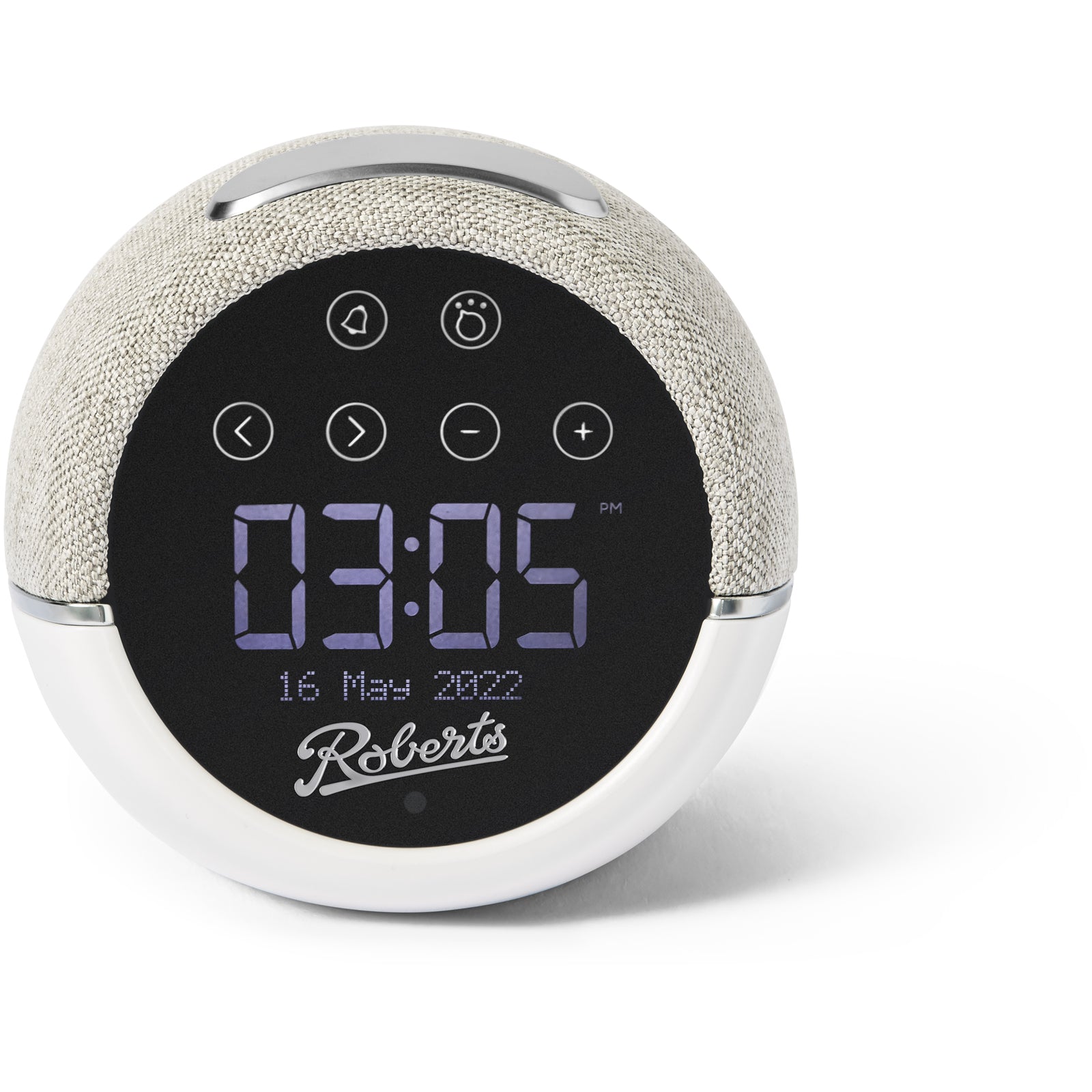 Image of ROBERTS Zen Plus DAB+/FM Bluetooth Clock Radio - White