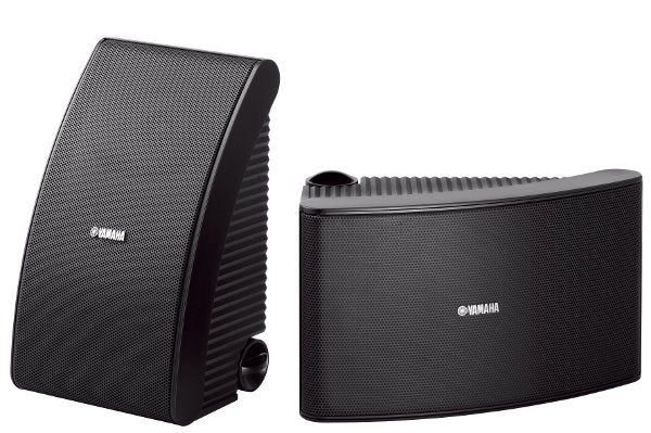 Image of Yamaha NS-AW592 All-Weather Pair of Outdoor Speakers in Black