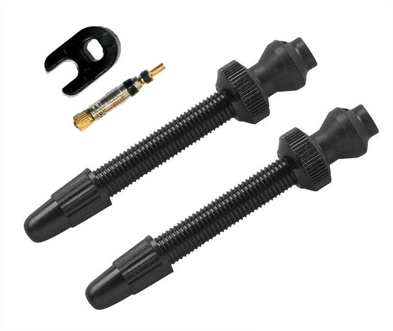 Paire de valves tubeless Presta en carbone Carbonaria Barbieri