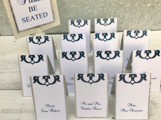 personalized wedding table cards