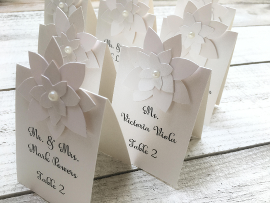 personalized wedding table cards