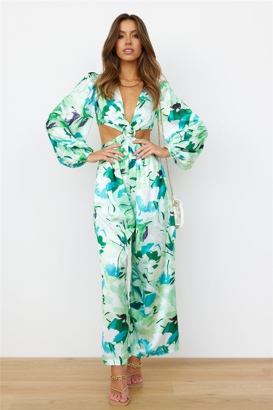 70s Edge Jumpsuit Green