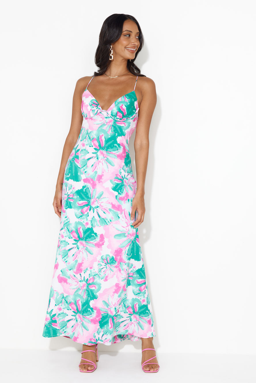 Outback Party Maxi Dress Green