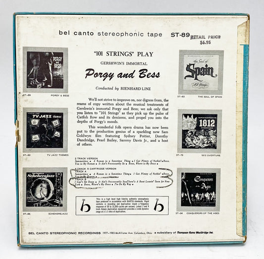 Porgy And Bess Original Soundtrack Reel to Reel Tape 7 1/2 IPS