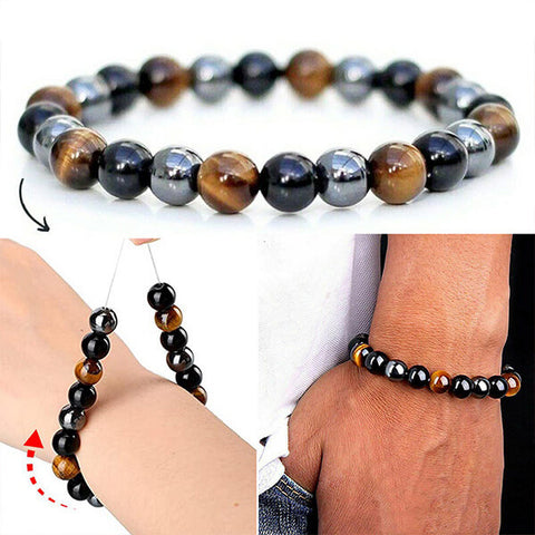 bracelet Obsidienne noire, pierre de protection