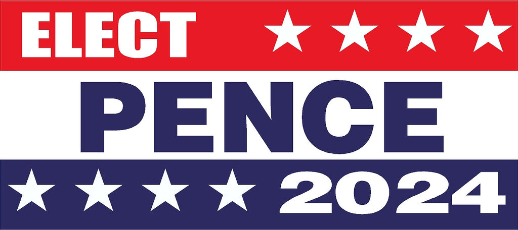 PENCE 2024 RE ELECT TRUMP 2020 Bumper Sticker 4 X 9 MADE IN US   ELECT Pence 2024 1024x1024 