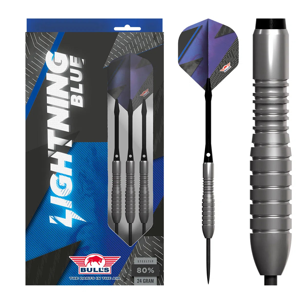 Bulls Smoke Darts - Steel Tip - 90% Tungsten - Silver Ash