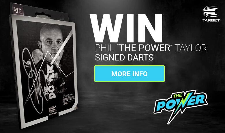 Phil Taylor Signed Darts Competition