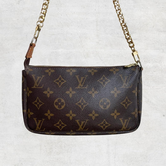 Louis Vuitton Pochette Accessoires Monogram Mini Brown