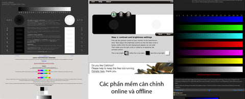 các phần mềm cân chỉnh online và offline