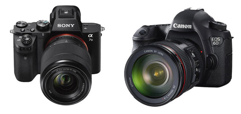 máy ảnh sony và canon