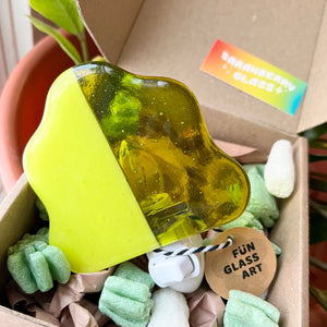 Night Light Bud ~ Lemon Dream - sarahberryglass - Blue Canary Night Light