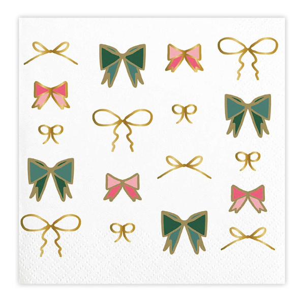 Foil Napkins - Knots and Bows