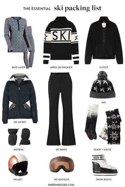 ski trip packing list