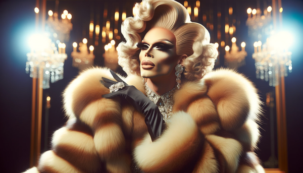 drag queen in fur