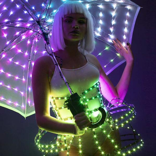 LED skirt and umbrella