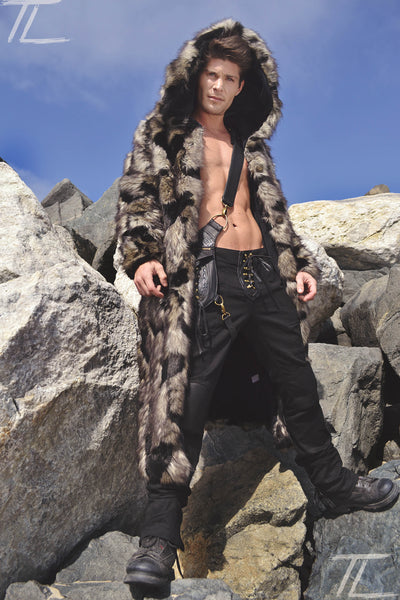 mens fur coat