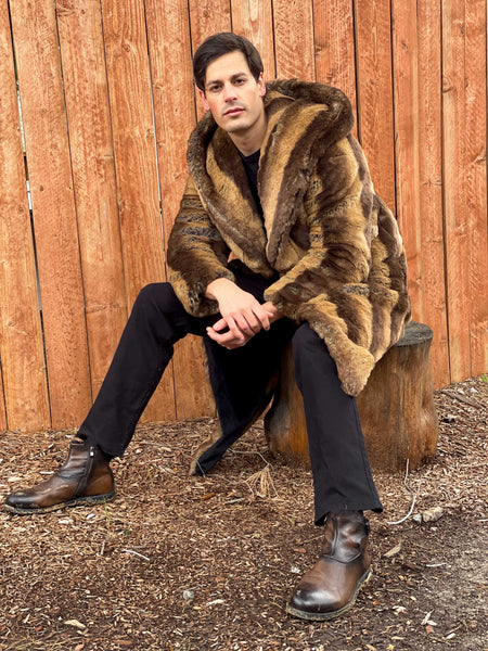 faux fur chinchilla coat