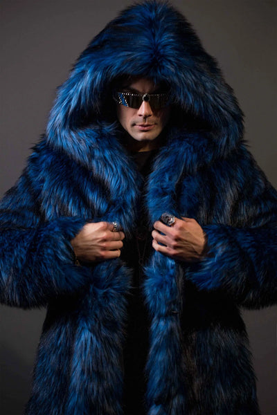 Men's Blue Wolf Short Playa Coat