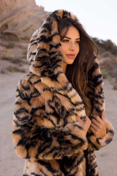 tiger fur coat