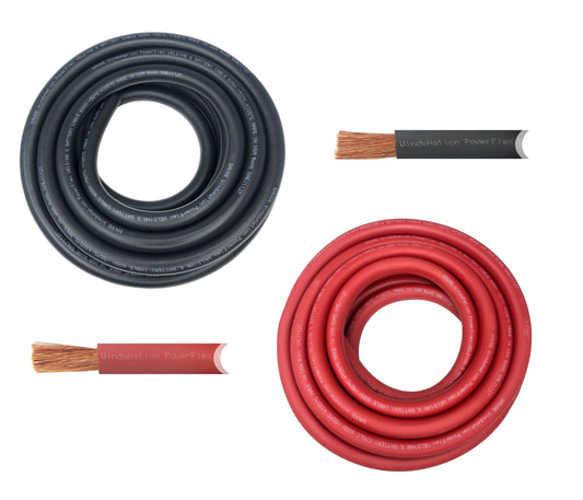 2/0 Gauge Pure Copper Ultra Flexible Welding & Battery Cable – Windy Nation  Inc