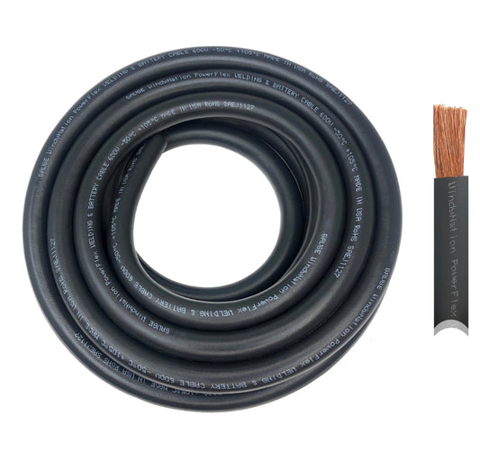 6 Gauge Pure Copper Ultra Flexible Welding & Battery Cable