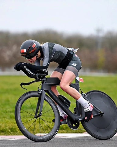 Mavic wheels fitted with an EZ Disc to make you go faster in triathlon and time trial