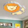 Kindergarten Animal Ceiling Light Fixture Acrylic Cartoon Flush Mount Ceiling Light