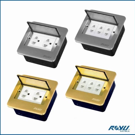 3 Gang Universal Outlet Set, WS115