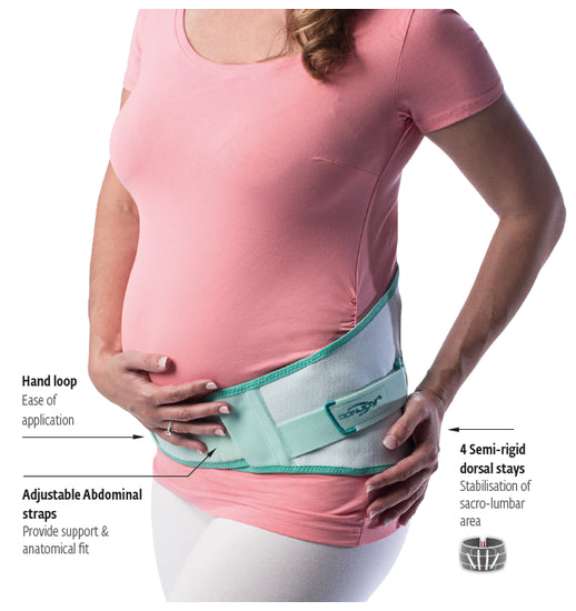 Maternity Mate Support with adjustable hook and loop closure