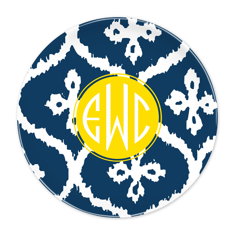 Monogram Plate Sunset Beach - Dabney Lee - Classic Prep Monograms