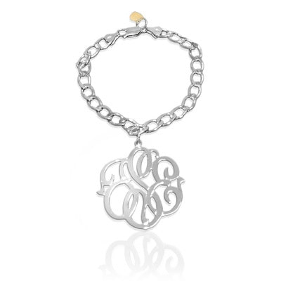 Jane Basch i Love You 925 Silver Link Bracelet 