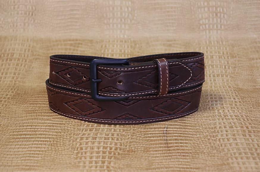 Brighton Women's Raindance Brown Leather Belt B60468 – Painted