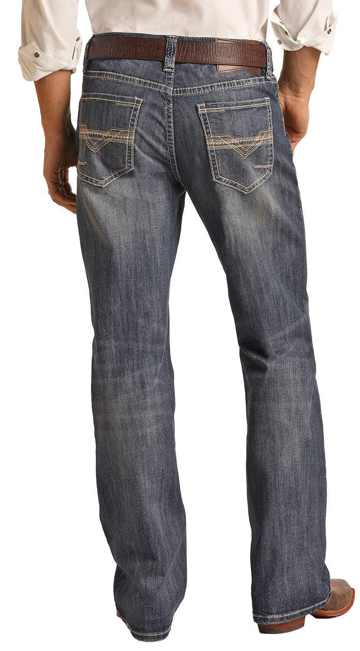 Hooey by Rock & Roll Cowboy Men's Reflex Double Barrel Relaxed Fit