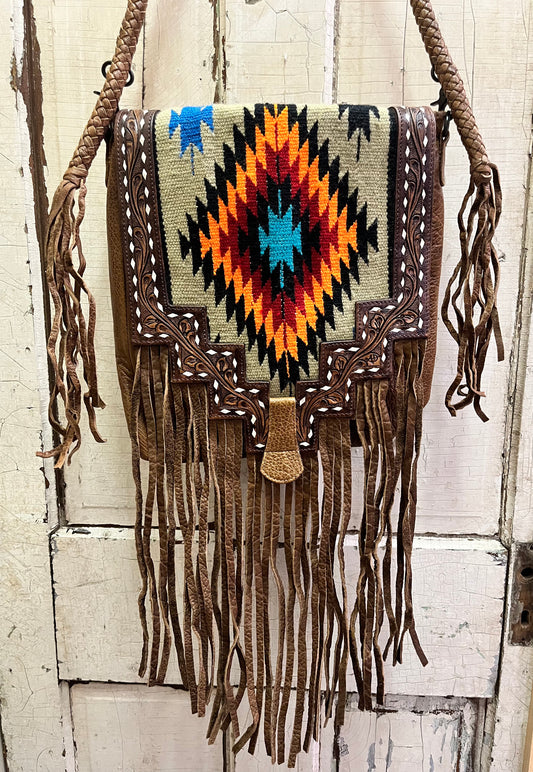 STS Ranchwear® Cowhide Nellie Fringe Bag