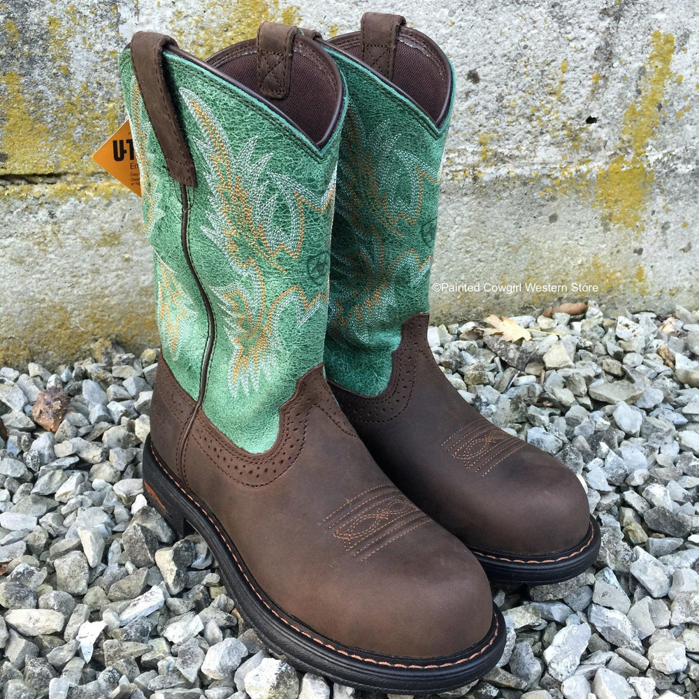 women's slip resistant cowboy boots