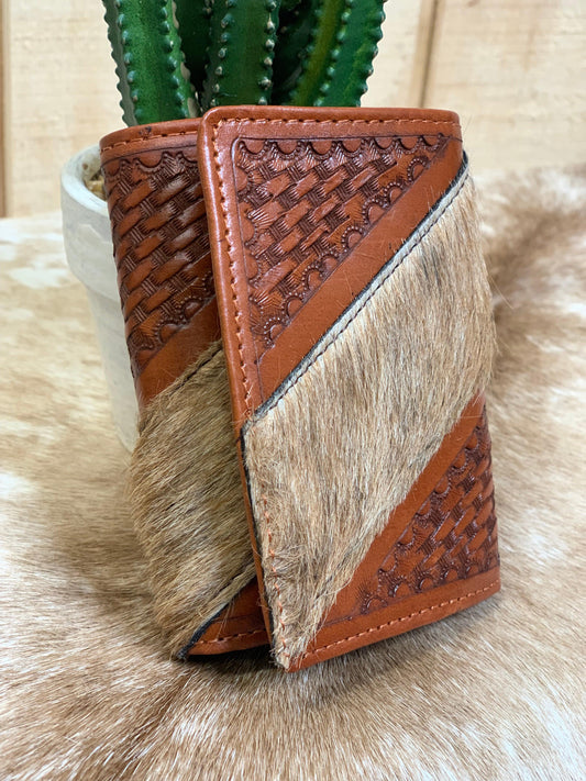 Brown Long Leather Wallet With USA – Texas Boot Ranch