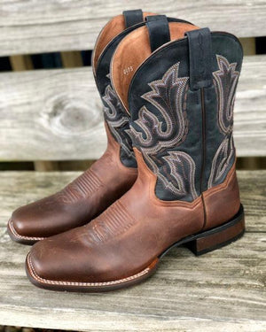 dark blue cowgirl boots