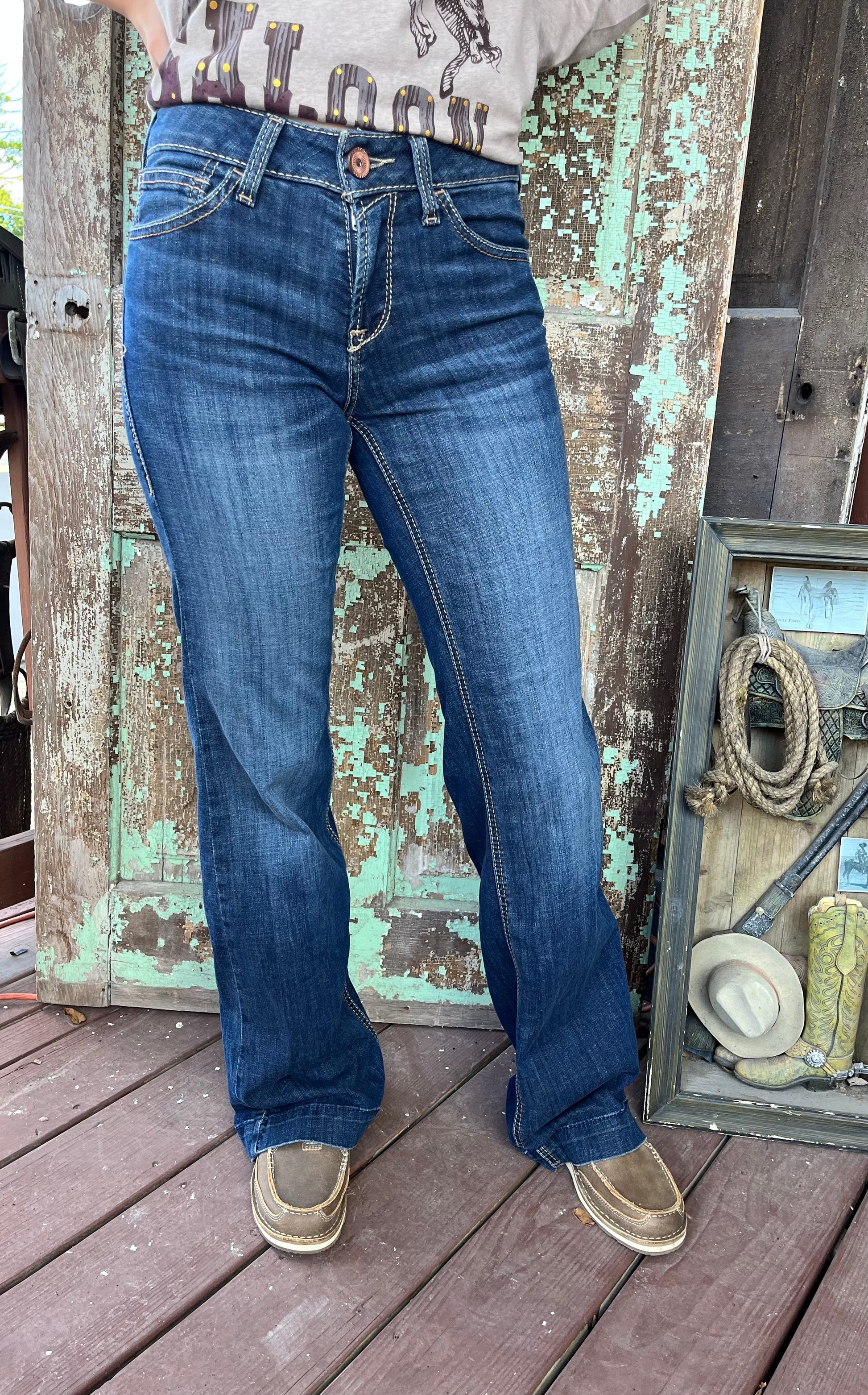 Ariat Women Maggie Perfect Rise Wide Leg Pasadena Jean 10041107 – Painted  Cowgirl Western Store