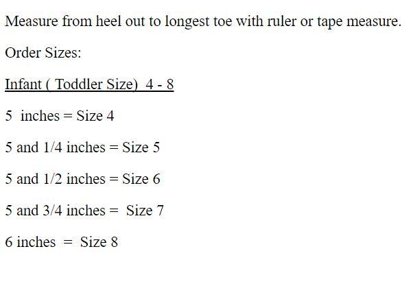 Twisted X Toddler Size Chart