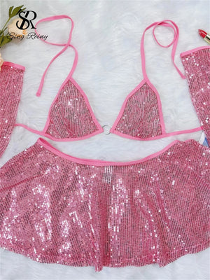 Shiny Sequins Rave Outfit - Radiant Ravewear