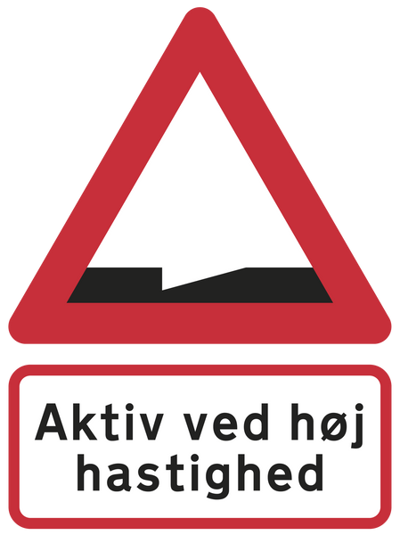 Actibump signage in Denmark