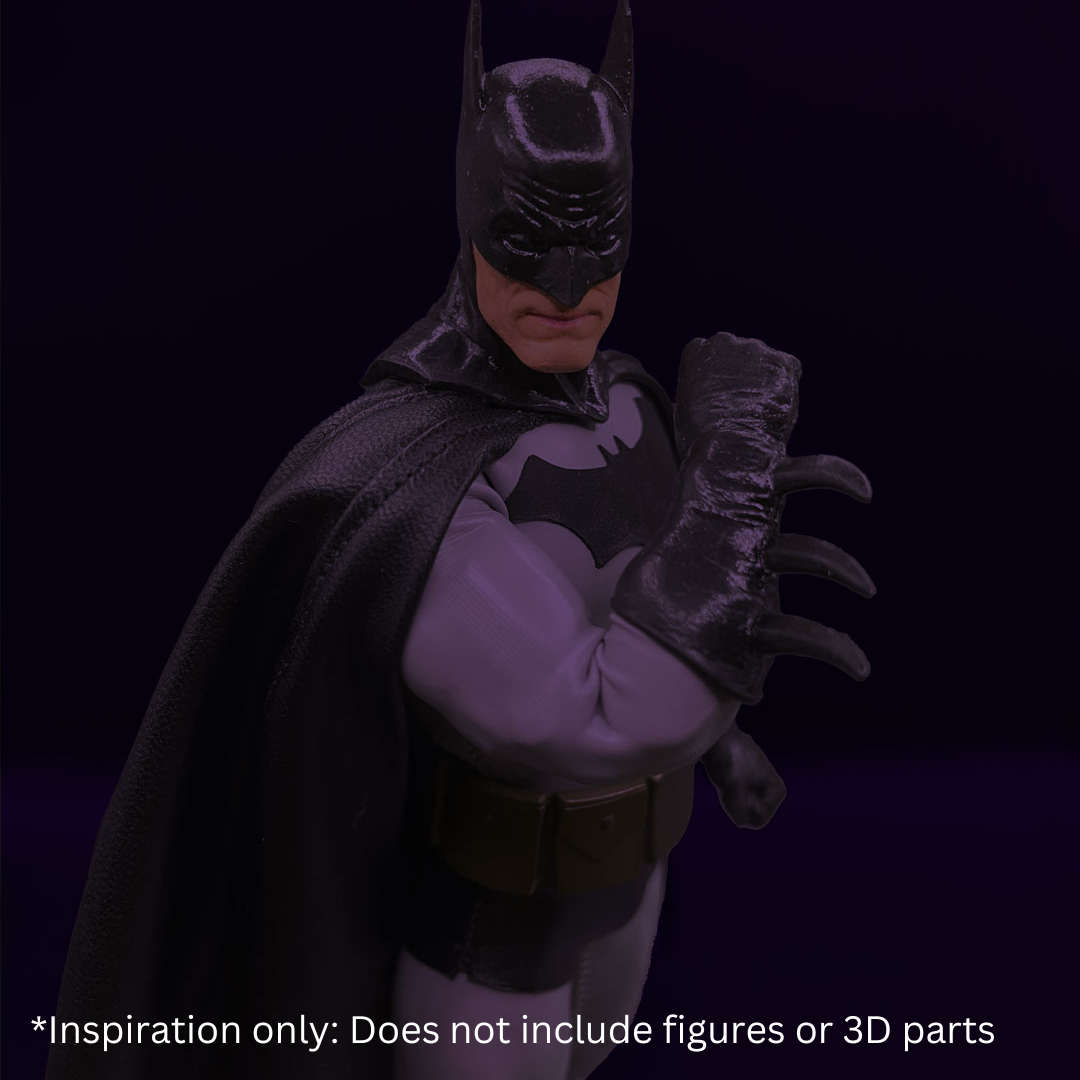 1:12 Scale Alex Ross Inspired Batman | Grey Suit with Black Emblem | T –  K-NU Toys