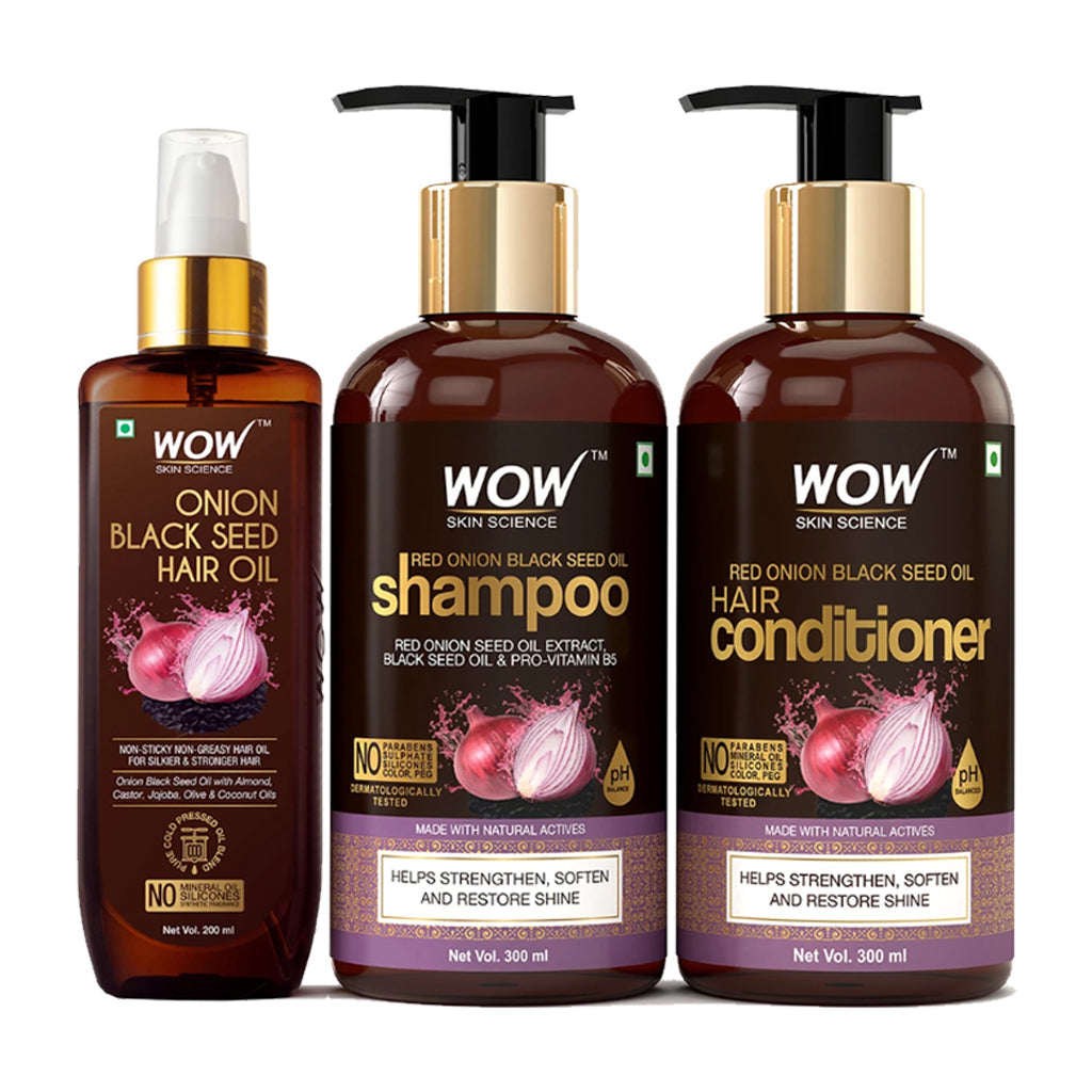 Buy Wow Skin Science Onion Black Seed Hair Oil  With Comb Applicator