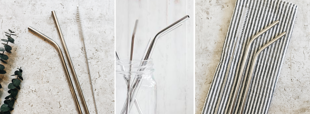 Reusable stainless steel straws