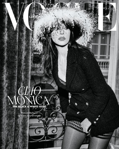 chapeau bérengère porté par Monica Bellucci en couverture du Vogue Greece 02.2023